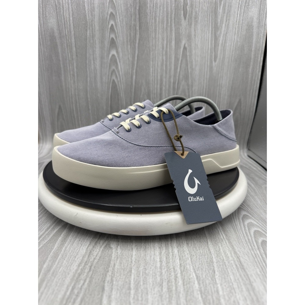 Olukai Tradewind Mens Size 9 Navy Purple Casual Canvas Shoes Lightweight NEW